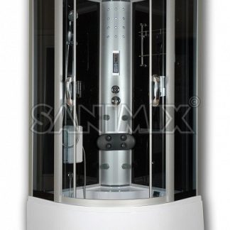 Sanimix 22.56.5.0 íves hidromasszázs zuhanykabin elektronikával 100 x 100 x 222 cm