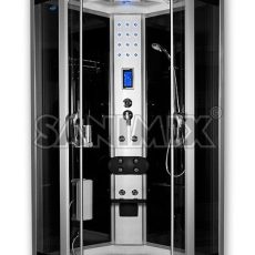 Sanimix 22.8318.G/2 íves hidromasszázs zuhanykabin elektronikával 100 x 100 x 222 cm