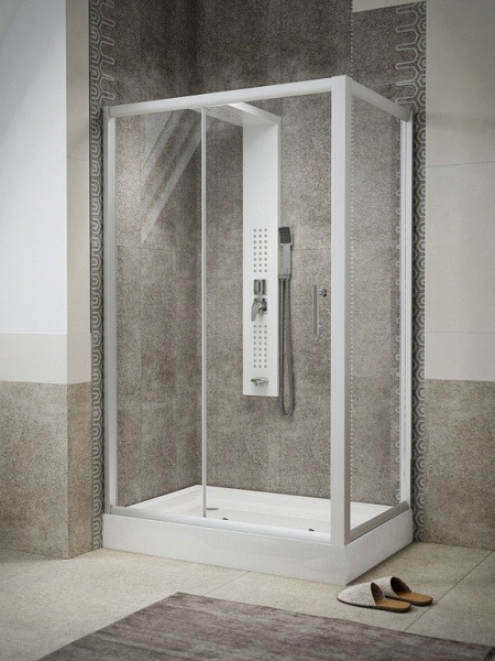 Sanimix 22.8706 szögletes zuhanykabin zuhantálcával 120x80x185