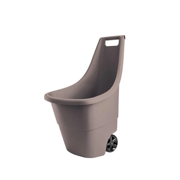 Easy go breeze műanyag kerti talicska 50 l, taupe színben - 231353