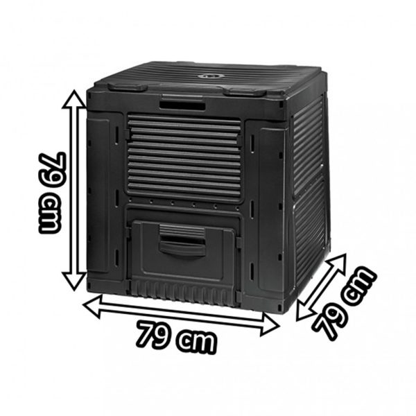 E-komposztáló, talapzat nélkül 470 liter 80 x 11 x 79 cm - 231599 - Image 2