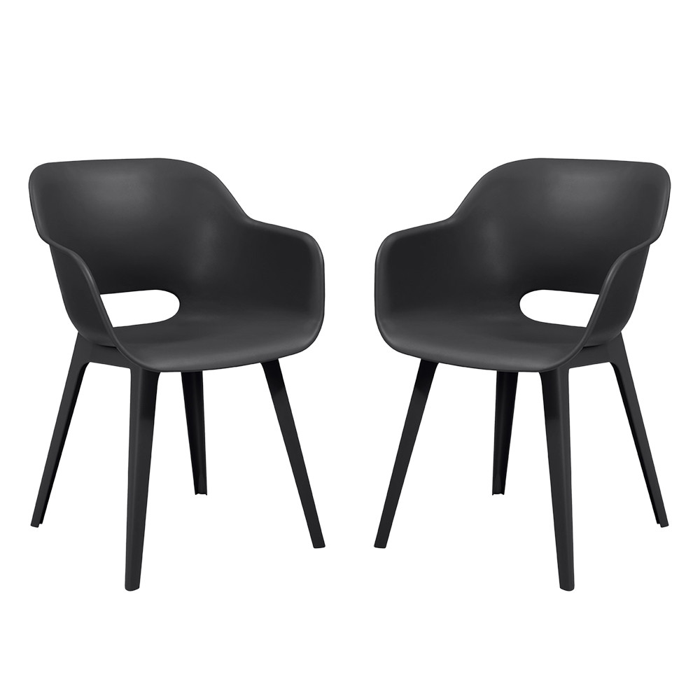 Akola duo kerti szék grafit színben - 238360