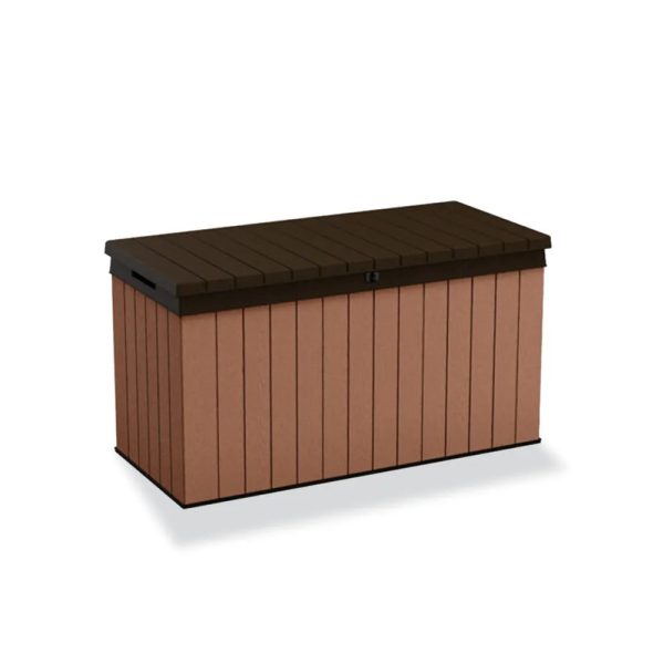 Darwin műanyag kerti tároló 570L barna 78 x 65 x 142 cm - 252669