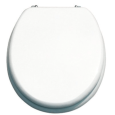 Sanotechnik STAR fehér lakkozott WC-ülőke MDF 29600