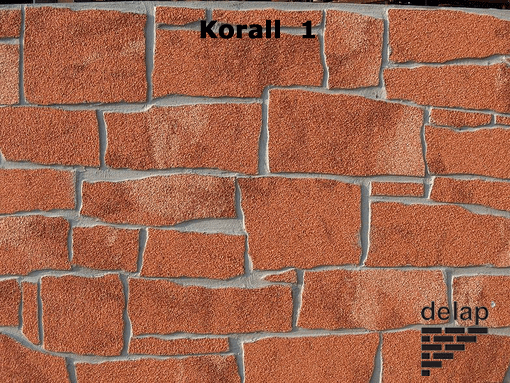 Delap hasított kő struktúra lábazat Korall 1