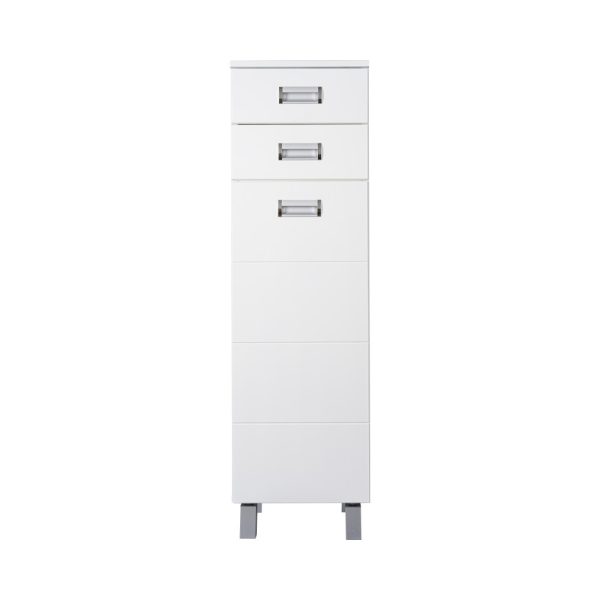 Viva SZQUARE fürdőszobai ÁLLÓSZEKRÉNY 120 középmagas szennyestartós - 35 x 35 x 120 cm - 3-529-120