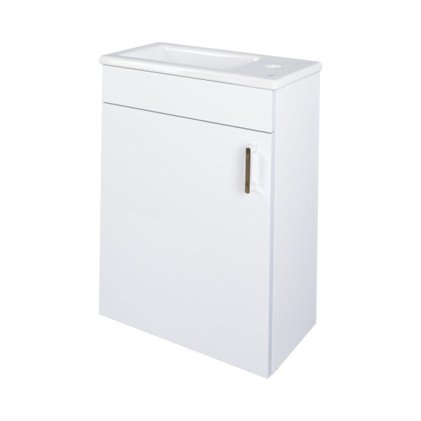Viva STYLE NIKA fali függ. fürdőszobabútor CeraStyle NIKA 71100 porcelán mosdóval 42 x 24 cm - Image 4