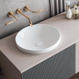 Sanovit LAURA - PULTRA ültethető - Top Counter - porcelán mosdó - O - Ø 41 cm - Image 3