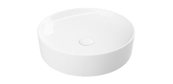 Sanovit LUCENTE - PULTRA ültethető - Top Counter - porcelán mosdó - O - Ø 43 cm - 3043-KL