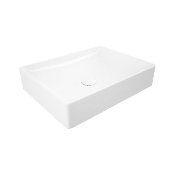 Sanovit SQUARE - PULTRA ültethető - Top Counter - porcelán mosdó - - 50 x 38 cm - 3050-KL