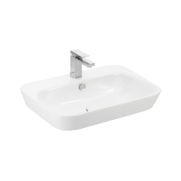 Sanovit 3065 collections - PULTRA ültethető - Top Counter - porcelán mosdó - 65 x 45 cm - 3065