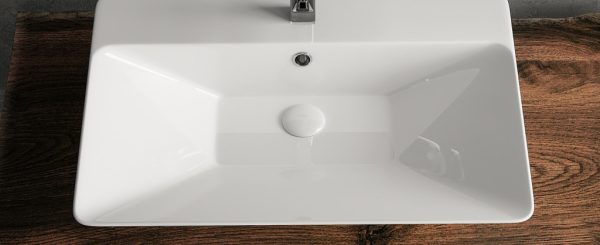 Sanovit TEODORA - PULTRA ültethető - Top Counter - porcelán mosdó - - 65 x 46 cm - 3066-KL - Image 3