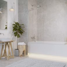 Radaway Idea PNJ kádparaván átlátszó edzett üveggel