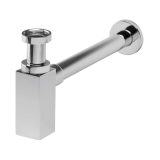 VivaStyle QUADRO LUX króm búraszifon szögletes fém - mosdóhoz - leeresztő nélkül - Ø 5/4" - Ø 32 mm - 31QED002C