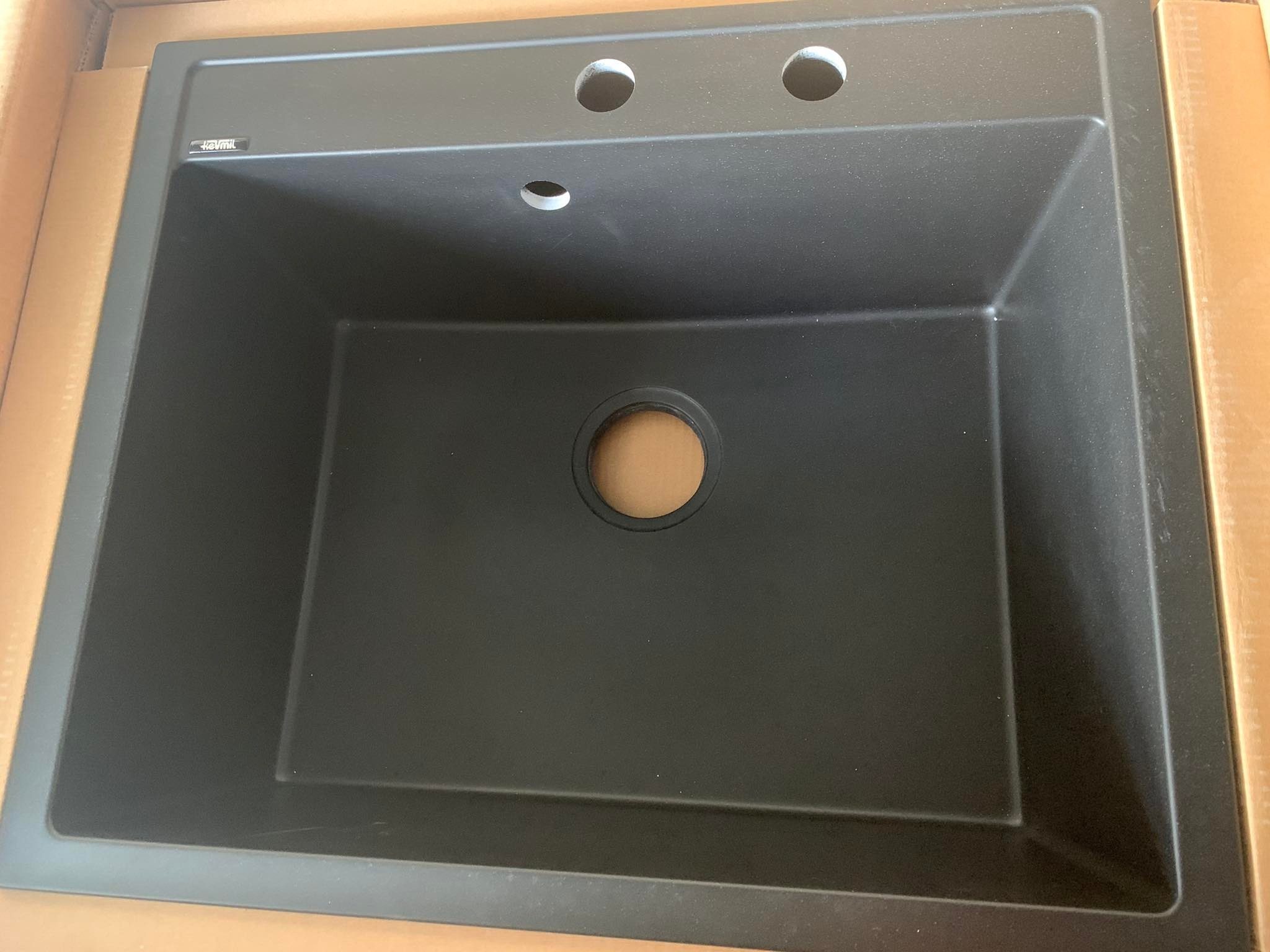 Kevmil Milan gránit egymedencés mosogatótál 600 x 500 mm