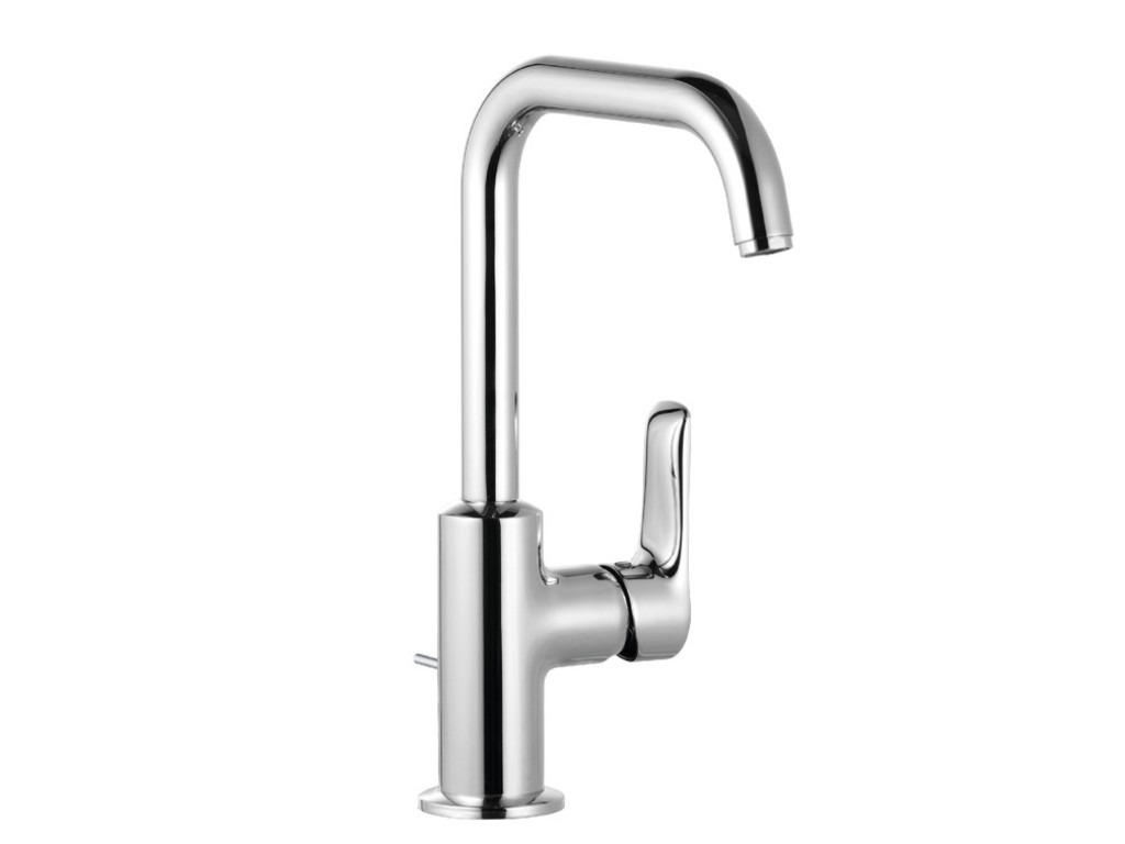 Kludi Pure & Solid mosdó csaptelep magas kifolyócsővel, leeresztő szeleppel 340250575