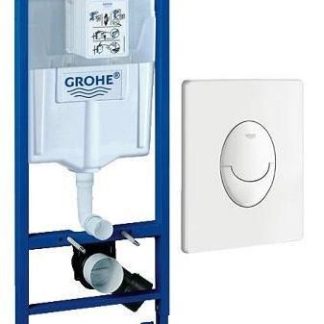Grohe falba építhető WC tartály + fehér nyomólap 38.763.001
