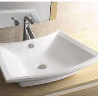 Sanotechnik K815 pultra építhető mosdó - síklapos