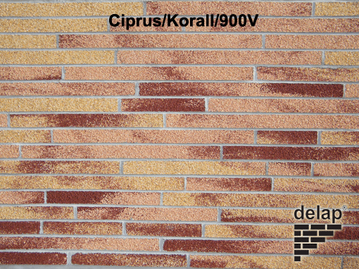 Delap szalag struktúra lábazat Ciprus/Korall/900V