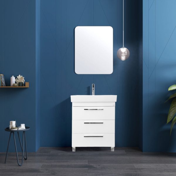 TMP TRIO lábon álló fürdőszobabútor CeraStyle SHARP - 37100 mosdóval - 60 x 48 cm - 40018437100 - Image 3