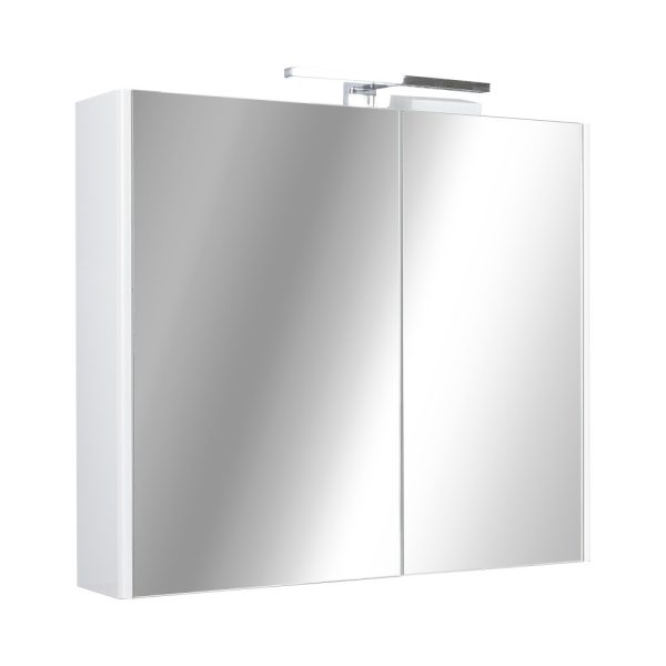 TMP SHARP Tükrös fürdőszobai szekrény LED világítással - 75 cm - 400524 - Image 2