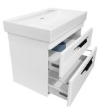 TMP LUX 80 fali fürdőszobabútor - CeraStyle SHARP - 37300 mosdóval - 80 x 48 cm - Image 4