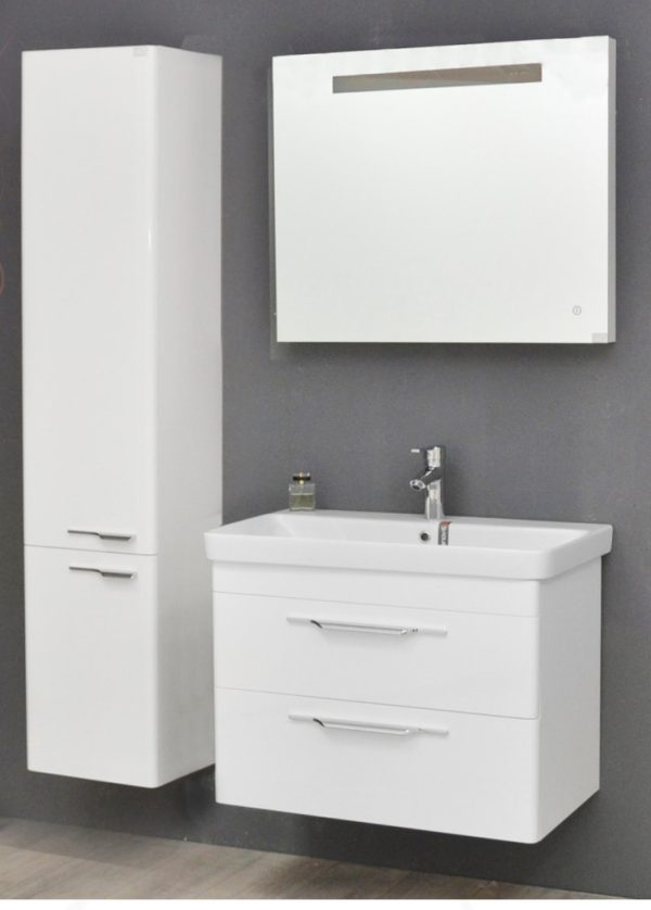 TMP LUX 80 fali fürdőszobabútor - Sanovit LUXURY - 11080 porcelán mosdóval - 80,5 x 46 cm - 400541 - Image 3