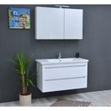 TMP SHARP Tükrös fürdőszobai szekrény LED világítással - 100 cm - Image 3