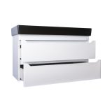 TMP SHARP 100D fali fürdőszobabútor - CeraStyle SHARP FEKETE DUPLA csaplyukas mosdóval - 100 x 48 cm - Image 6