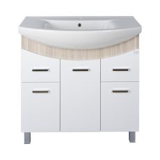 TMP ZX 85 - SONOMA - lábon álló fürdőszobabútor Sanovit ZENON - 6085 porcelán mosdóval - 86 x 50 cm - 400880