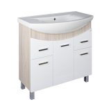 TMP ZX 95 - SONOMA - lábon álló fürdőszobabútor Sanovit ZENON - 6095 porcelán mosdóval - 97 x 51 cm - 400884 - Image 2