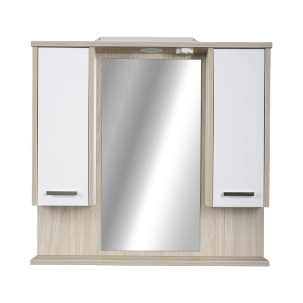 TMP ZX - SONOMA - Tükrös fürdőszobai szekrény LED világítással - 95 cm - 400885