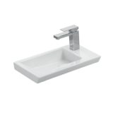 Sanovit ISIK - porcelán mosdókagyló - jobb csaplyukas - 45 x 28 cm - Image 3