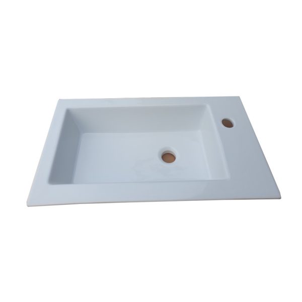 Sanovit ISIK - porcelán mosdókagyló - jobb csaplyukas - 60 x 34 cm - Image 3