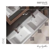 Sanovit ISIK - porcelán mosdókagyló - dupla - 120 x 44 cm - Image 3