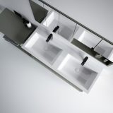Sanovit ISIK - porcelán mosdókagyló - dupla - 120 x 44 cm - Image 4