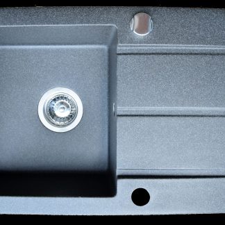 Marmorin Isao gránit mosogató 1 medence + csepptálca - fekete színben 470 113 002
