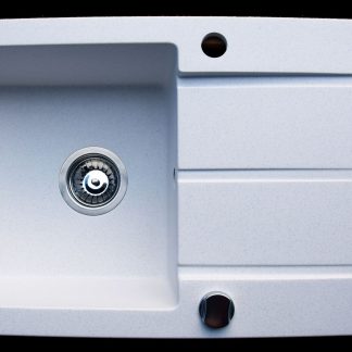 Marmorin Isao gránit mosogató 1 medence + csepptálca - fehér színben 470 113 006