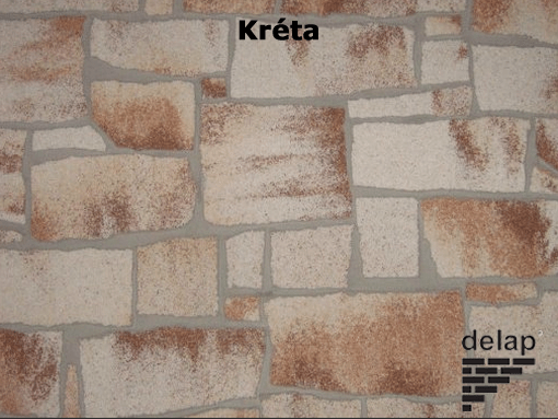 Delap hasított kő struktúra lábazat Kréta