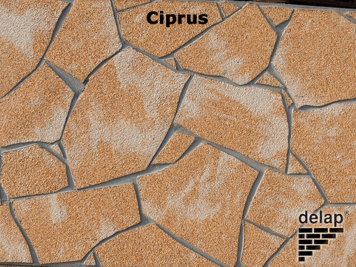 Delap terméskő struktúra lábazat Ciprus