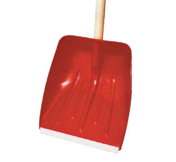 Hólapát 5101 olasz műanyag, alu profillal, fa nyéllel - 40 cm piros
