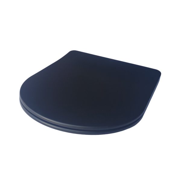 Viva FEKETE BRILLA SLIM L WC ülőke - duroplast - lecsapódásgátlós - levehető klikk - 42 x 36,5 cm - 51CL8002 - Image 5