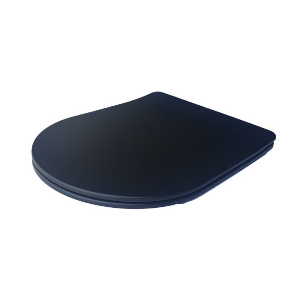 Viva FEKETE BRILLA SLIM L WC ülőke - duroplast - lecsapódásgátlós - levehető klikk - 42 x 36,5 cm - 51CL8002 - Image 6