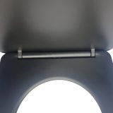 Viva FEKETE BRILLA SLIM L WC ülőke - duroplast - lecsapódásgátlós - levehető klikk - 42 x 36,5 cm - Image 8