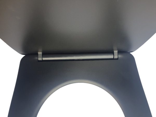 Viva FEKETE BRILLA SLIM L WC ülőke - duroplast - lecsapódásgátlós - levehető klikk - 42 x 36,5 cm - 51CL8002 - Image 8
