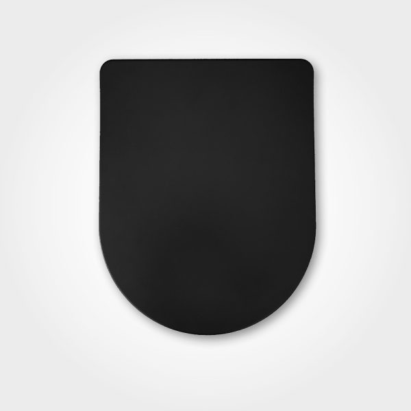 Viva FEKETE BRILLA SLIM XL WC ülőke - duroplast - lecsapódásgátlós - levehető klikk - 46 x 36,5 cm - 51CXL085 - Image 2