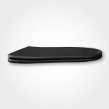 Viva FEKETE BRILLA SLIM XL WC ülőke - duroplast - lecsapódásgátlós - levehető klikk - 46 x 36,5 cm - 51CXL085 - Image 3