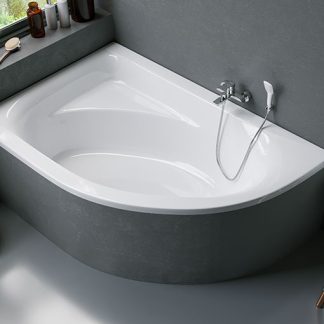 Niwell Aquarella aszimmetrikus akril sarok fürdőkád