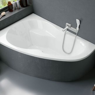 Niwell Nelly 150 x 95 aszimmetrikus akril fürdőkád - balos kivitel