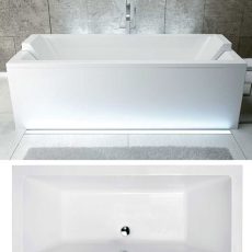 Besco Quadro egyenes akril fürdőkád 155x70 - WAQ-155-PK - Image 10